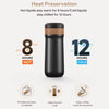 iCafilas FK11 Black 320ml Insulated Travel French Press Mug