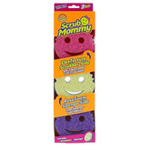 Scrub Mommy Dual Sided Sponge with Soft Absorbent and Scratch Free Scrubbing Sides 3 Count