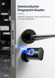 Gopeta, Smart Cylinder Lock for Wooden Doors with TUYA Bluetooth App, Fingerprint, Card & Passcode
