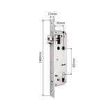 Smart Lock Intelligent Door Lock with TTLock App – Fingerprint, PIN & Card Lock for Aluminum Doors (Silver)