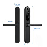 Smart Handle Door Lock S35 with TTLock App – Fingerprint, PIN & RFID for Aluminum and Iron Doors