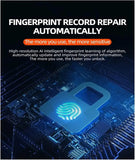 Smart Fingerprint Door Lock with Touch Keypad, RFID Card, Tuya App Control & Temporary Password Unlock for Indoor Wooden Doors