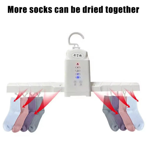 Smart Foldable Portable Clothes & Shoes Dryer with Customizable Drying Modes & Timer Control