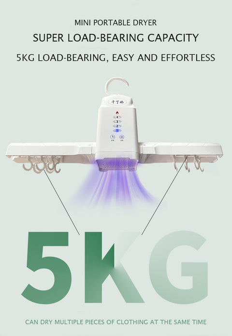 Smart Foldable Portable Clothes & Shoes Dryer with Customizable Drying Modes & Timer Control
