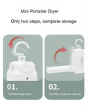 Smart Foldable Portable Clothes & Shoes Dryer with Customizable Drying Modes & Timer Control