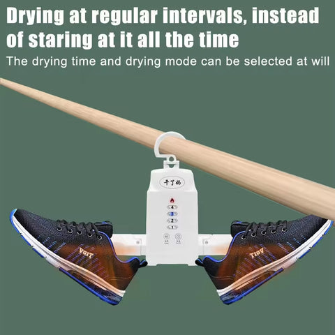Smart Foldable Portable Clothes & Shoes Dryer with Customizable Drying Modes & Timer Control