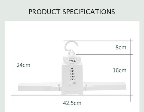 Smart Foldable Portable Clothes & Shoes Dryer with Customizable Drying Modes & Timer Control