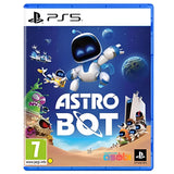 PlayStation 5 game disc for 'Astro Bot' with robot illustration on a blue background