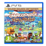 Game box for 'Overcooked! All You Can Eat!' on PS5 with colorful graphics and character illustrations.