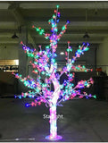 Sparkling LED Crystal Cherry Blossom Tree Light with Multicolor Lighting Modes & Water-Resistant Design - 1.5M