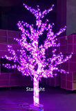 Sparkling LED Crystal Cherry Blossom Tree Light with Multicolor Lighting Modes & Water-Resistant Design - 1.5M
