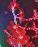 Sparkling LED Crystal Cherry Blossom Tree Light with Multicolor Lighting Modes & Water-Resistant Design - 1.5M