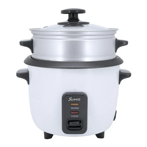 Sumo, Electric Rice Cooker 1L 400W with Non-Stick Bowl and Glass Lid – SX-100