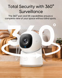 Eufy Security Indoor Cam C220 – 2K Resolution, AI Human Detection, 360° Pan & Tilt, White