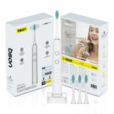 BSON Wireless Sonic Toothbrush - Bson Super Sonic Toothbrush, Ultra Whitening Toothbrush with 15 Modes, 30 Days Long Usage Period, 5 Cleaning Modes, 3 Intensity Modes, 3 Extra Brush Heads, IPX7 Waterproof, and Type-C Charging