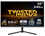 Twisted Minds 32" QHD, 240Hz, VA, 0.5ms, HDR, HDMI 2.1, DP 1.4 Gaming Monitor