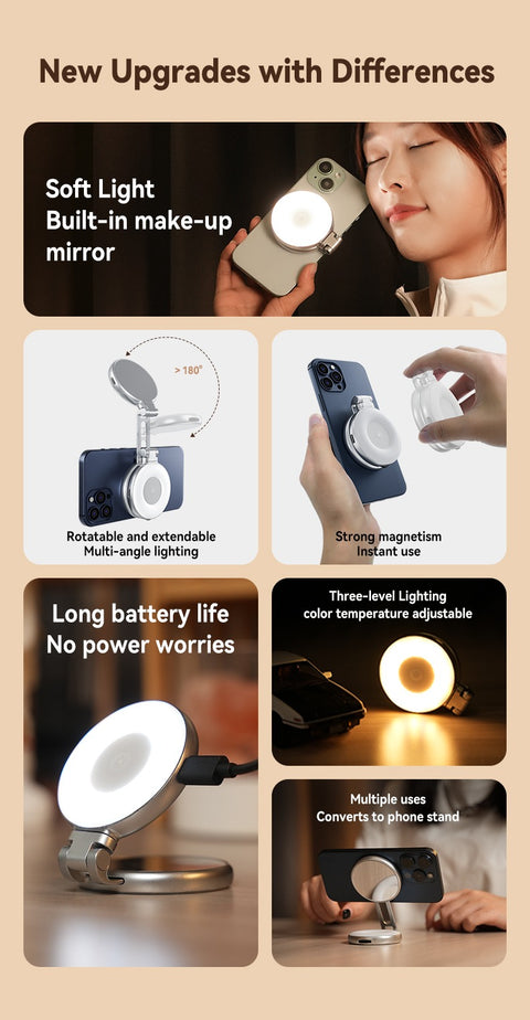 Telesin C03 Magnetic Selfie Ring Light