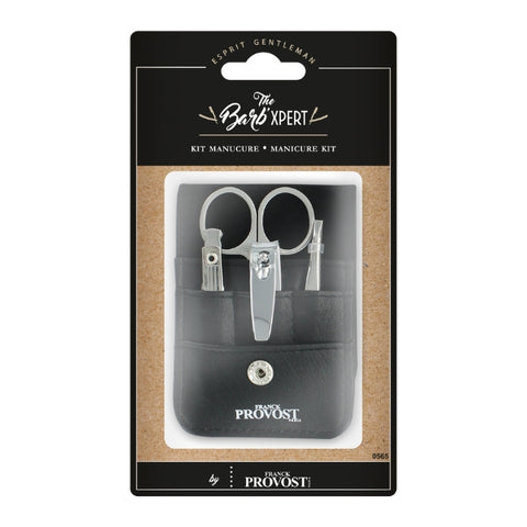 The Barb’Xpert 4-Piece Travel Manicure Set – Nail Clippers, Tweezers, Scissors & File