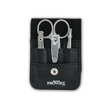 The Barb’Xpert 4-Piece Travel Manicure Set – Nail Clippers, Tweezers, Scissors & File