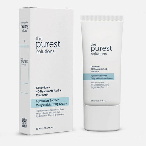 كريم الترطيب اليومي المعزز للترطيب من ذا بيوريست سوليوشنز، مع السيراميد وحمض الهيالورونيك رباعي الأبعاد والبنتافيتين - 50 مل