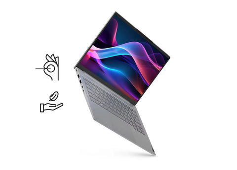 Lenovo ThinkBook 14 G8 IAL 14" WUXGA Laptop – Intel Core Ultra 5 225U, 16GB DDR5 RAM, 512GB NVMe M.2 SSD, Intel Graphics, DOS, Backlit? English/Arabic Keyboard, Arctic Grey, 1-Year Warranty + Toploader Bag