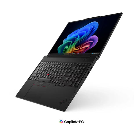 Lenovo ThinkPad T16 Gen 5 16" WUXGA Laptop – Intel Core Ultra 5 325, 16GB LPDDR5X-6800 RAM, 512GB PCIe NVMe SSD, Intel Graphics, Copilot+ PC, DOS, Arabic Keyboard, Black, 3-Year Warranty (1-Year Battery Warranty)