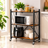 Wood-Finish Storage Shelf – Stylish Organizer