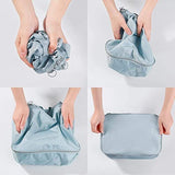 Travel Laundry Pouch Blue 6pcs Set