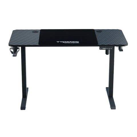 Twisted Minds Paradox Adjustable Gaming Desk (120x60) cm with Cup Shelf, Headphone Hook & Mousepad