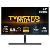 شاشة ألعاب تويستد مايندز TM24FHD200IPS سلسلة Blaze مقاس 24 بوصة، FHD، 200Hz، 0.5ms، HDMI 2.1، Fast IPS - أسود