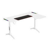 Twisted Minds TM-Y-RW-RGB, WARRIOR L Shaped Right Gaming Desk RGB - White