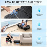 Black Bull Crazy Fit and Vibration Massage Plate, Carbon Fibre Vibration Plate, Vibration Plate for 150-Speed Adjustable with 120 kg Capacity