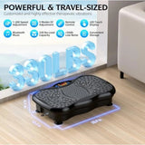 Black Bull Crazy Fit and Vibration Massage Plate, Carbon Fibre Vibration Plate, Vibration Plate for 150-Speed Adjustable with 120 kg Capacity