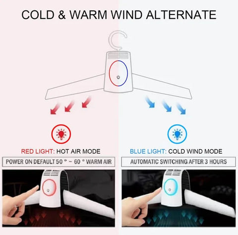 Umate Portable Clothes & Shoes Dryer with PTC Ceramic Heating Technology & Compact Travel-Friendly Design - 150W