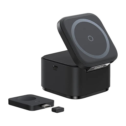 Baseus MagPro 3-in-1 Qi2 Magnetic Wireless Charger 25W – Black
