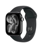 Apple Watch S 11 GPS 46mm Jet Black Aluminium Case with Black Sport Band – M/L