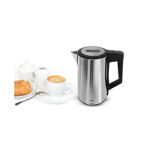 Arshia EK133-2392, Stainless Steel Electric Kettle, 1.7L Fast Boil, Safety Protection, 1800W ā Silver