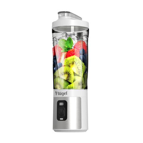 Flugel PB050-6213, Portable Blender with Ice Crushing & Type-C Charging, 600ml – White