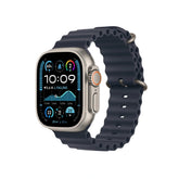 Apple Watch Ultra 2 GPS + Cellular 49mm Natural Titanium Case with Navy Ocean Band