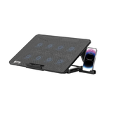 Porodo Gaming 8-Fan Ergonomic Laptop Cooling Stand