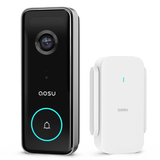 آوسو V8S، جرس باب فيديو ألترا مع محطة منزلية – دقة 5MP HD، كشف بالرادار، واي فاي مزدوج النطاق، أمان بالذكاء الاصطناعي