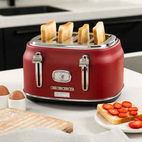 Westinghouse, Retro 4-Slice Toaster with Adjustable Browning & Reheat Function – 1750W