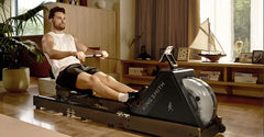 Kingsmith WR20, Water Rowing Machine - With Tri-Fold Patent - Water Resistance - Walnut