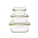 Westinghouse, 6-Piece Glass Food Storage Container Set - Airtight Lids - 320ml to 1520ml