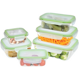 Westinghouse, 6-Piece Glass Food Storage Container Set - Airtight Lids - 320ml to 1520ml