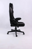 Black Bull Gaming Chair With Headrest Up & Down Slide Adjustable and Moveable Armrest, Fabric