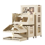 Multifunction eco-friendly storage organizer boxes plastic folding storage cabinet , 3 drawer cabinet , size 76*51*127cm