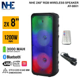 NHE 2x8 RGB Wireless Speaker AY-8801