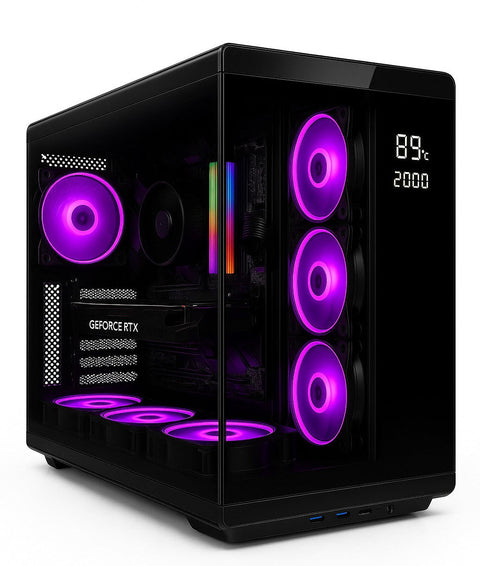 تجميعة كمبيوتر ألعاب قيمنق (Intel Core i5-14400F, RTX 5060 Ti) – رام 16 جيجابايت DDR5، هارد 1 تيرا بايت NVMe SSD، مع نظام Windows 11 Pro