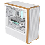 LIAN LI Lancool 217 Mid Tower ATX Gaming Case - White (5 Fans Included)